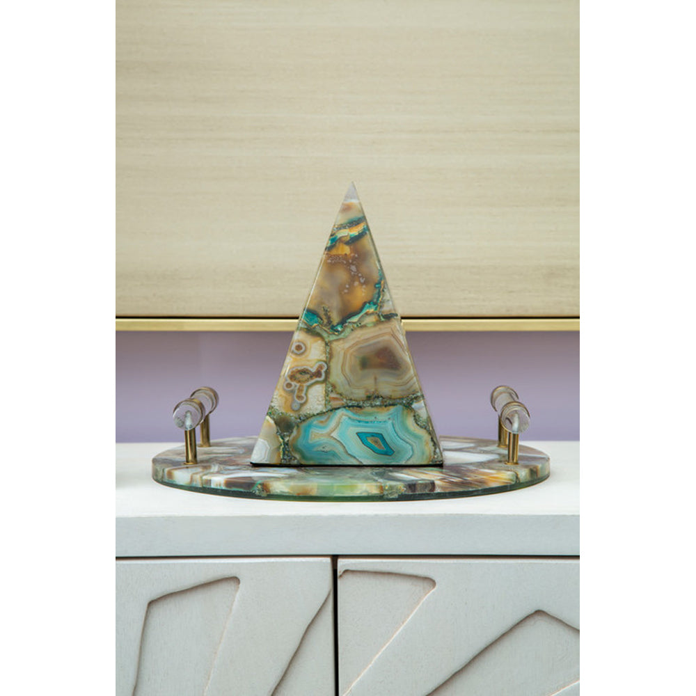 Product photograph of Olivia S Boutique Hotel Collection - Green Agate Sculpture from Olivia's.