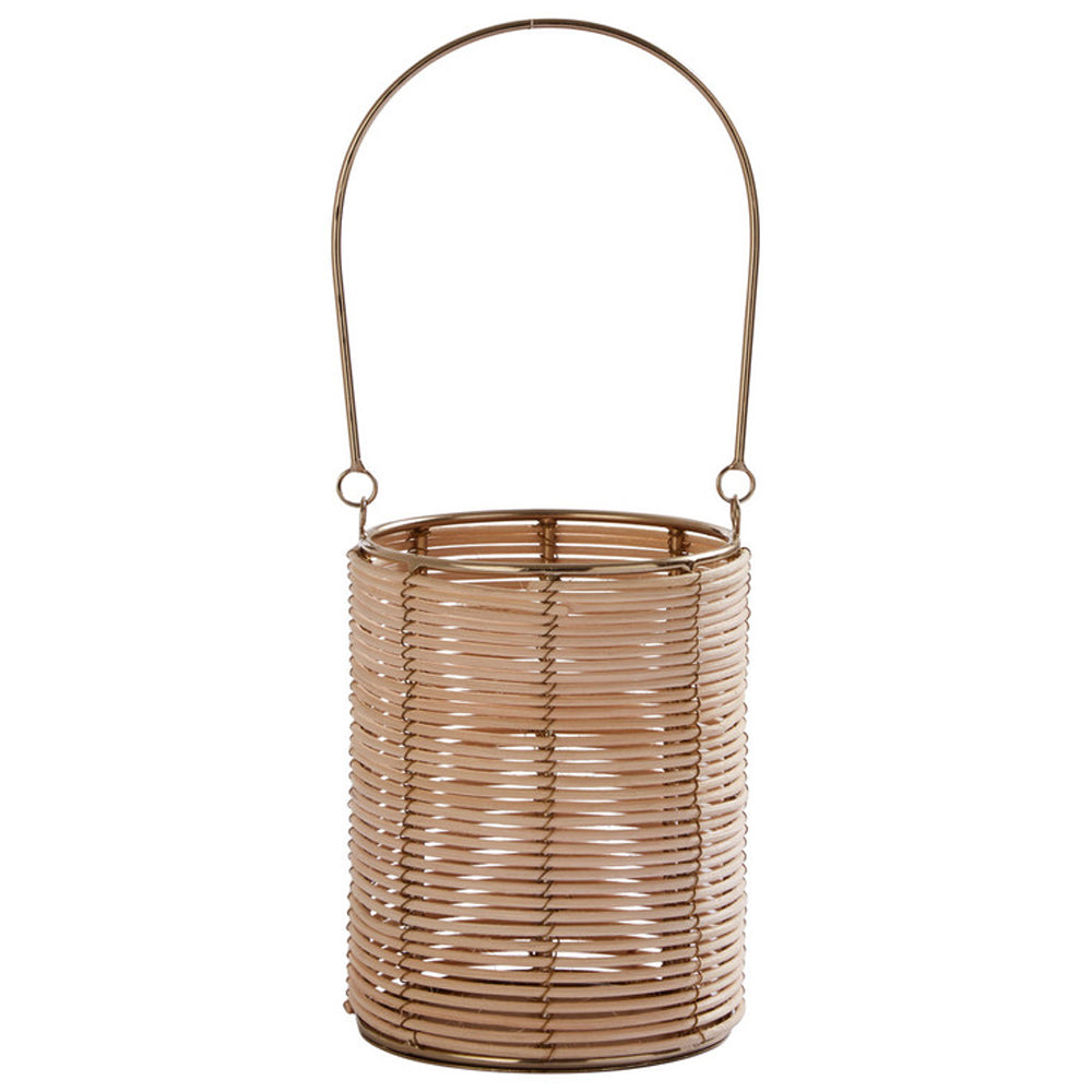 Product photograph of Olivia S Rattan Hurricane Candle Holder Small from Olivia's.