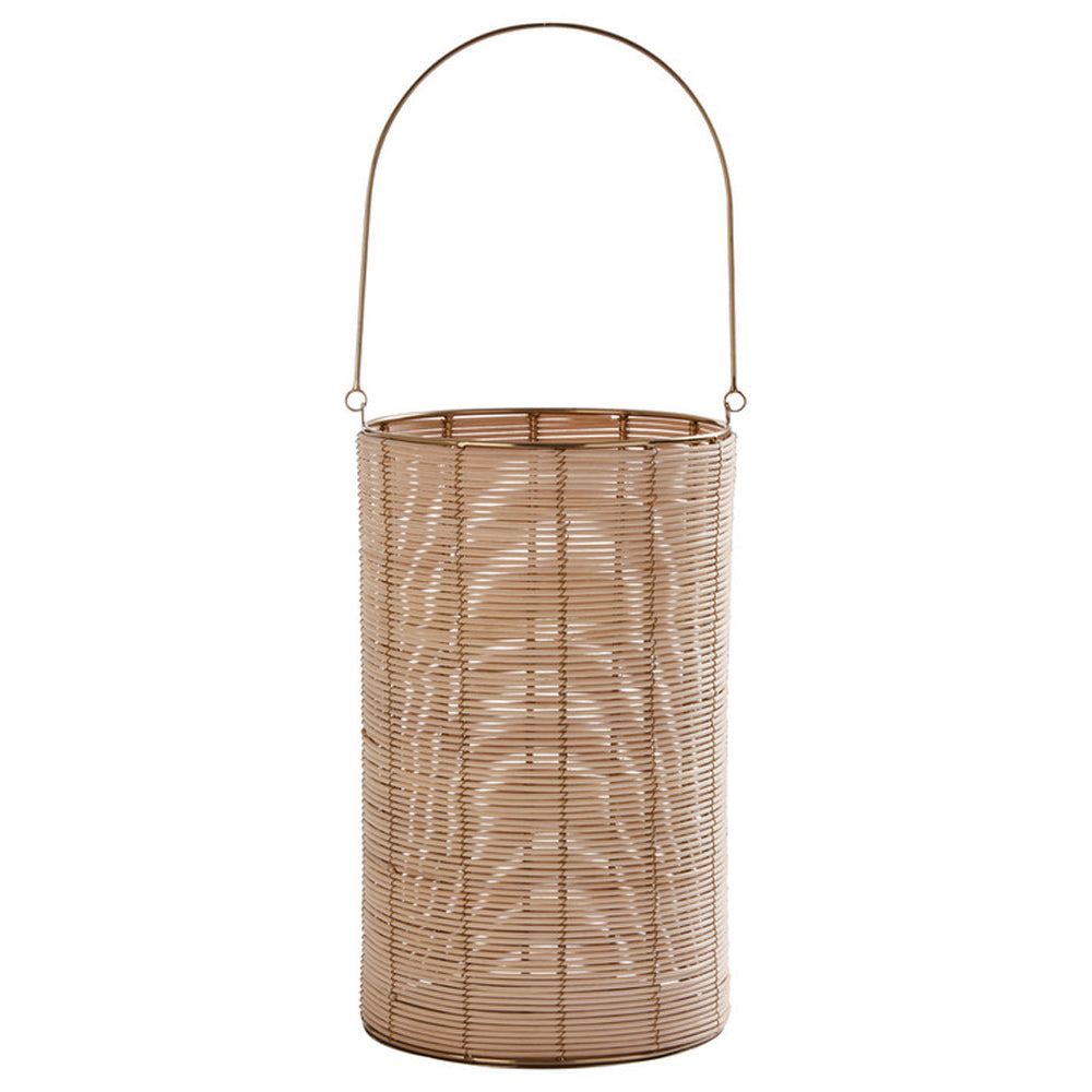 Product photograph of Olivia S Rattan Hurricane Candle Holder Large from Olivia's.