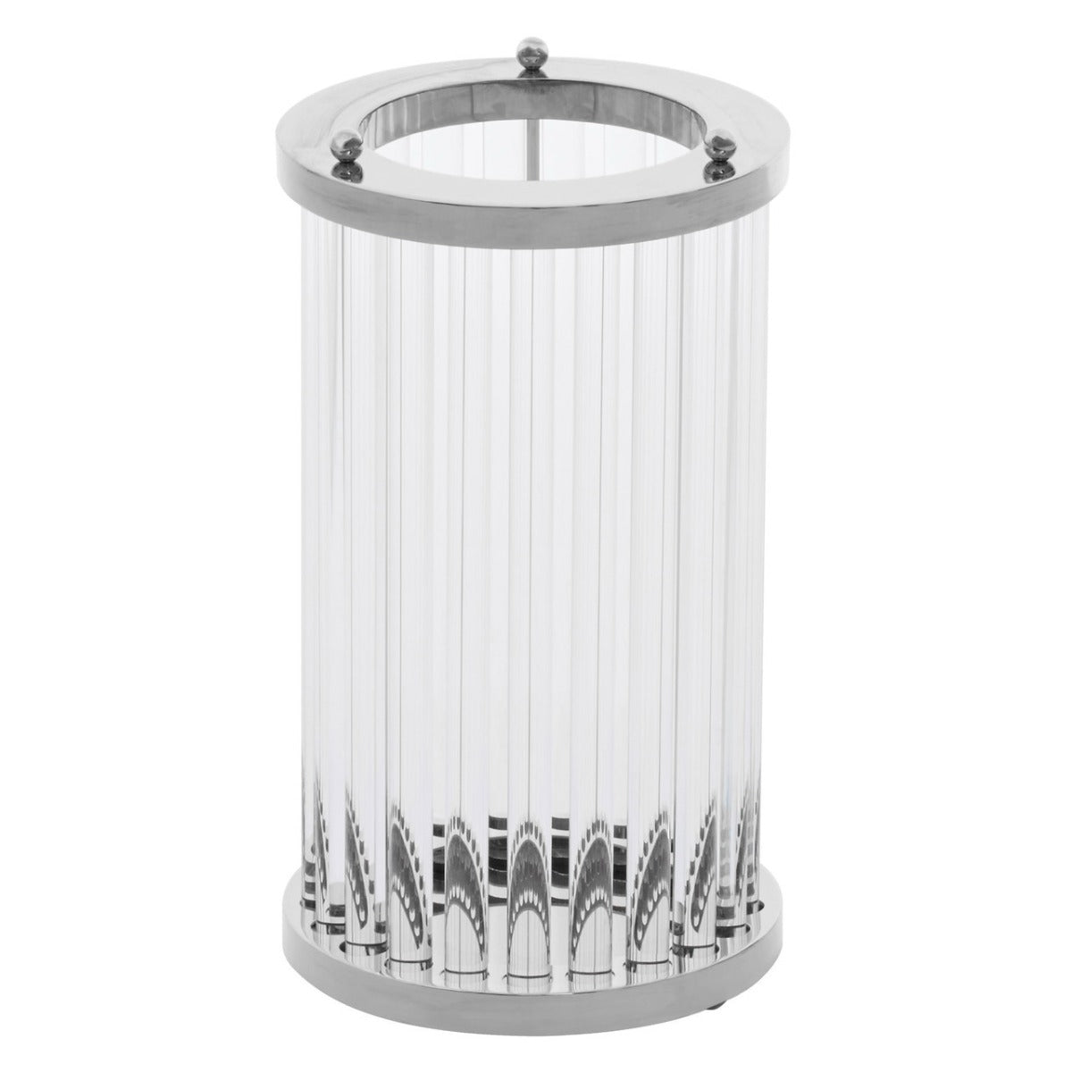 Product photograph of Olivia S Frankie Large Candle Holder In Silver from Olivia's.