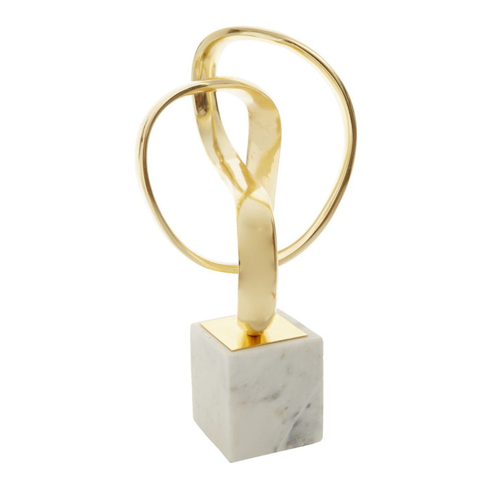 Product photograph of Olivia S Boutique Hotel Collection - Gold Knot Sculpture from Olivia's.