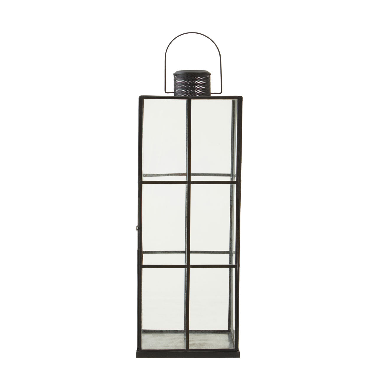 Olivias Prescott Small Lantern In Antique Black