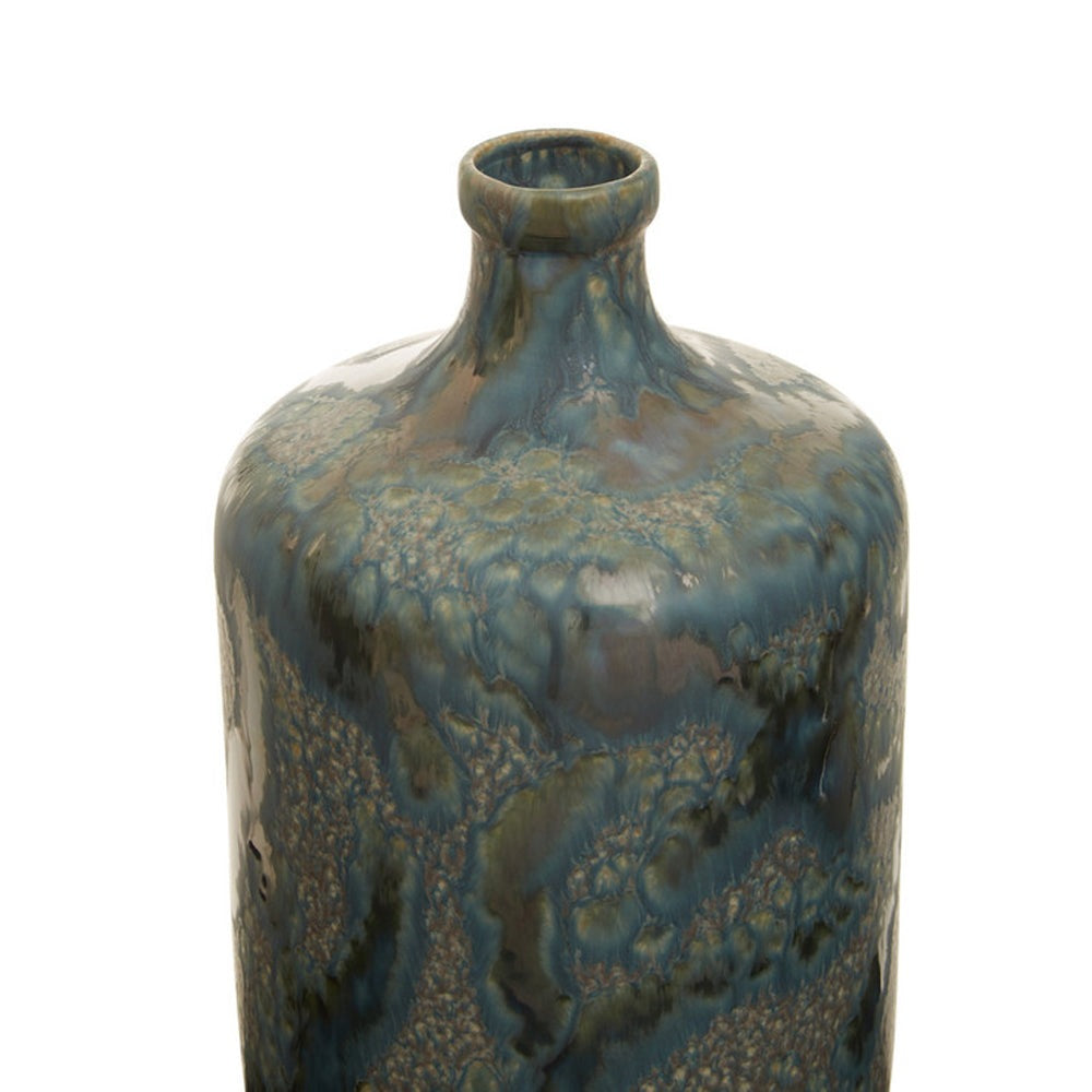 Product photograph of Olivia S Green Glaze Vase from Olivia's.