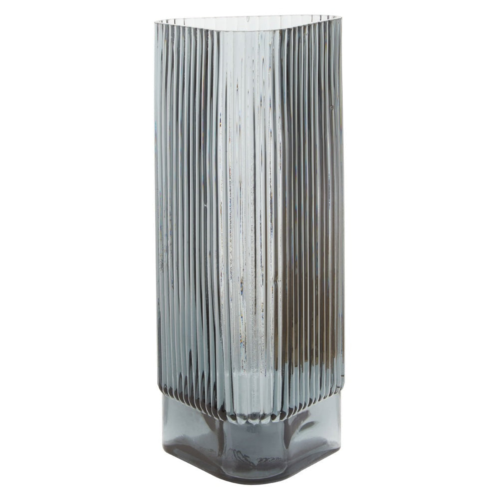 Product photograph of Olivia S Soft Industrial Collection - Benky Vase In Grey Large from Olivia's