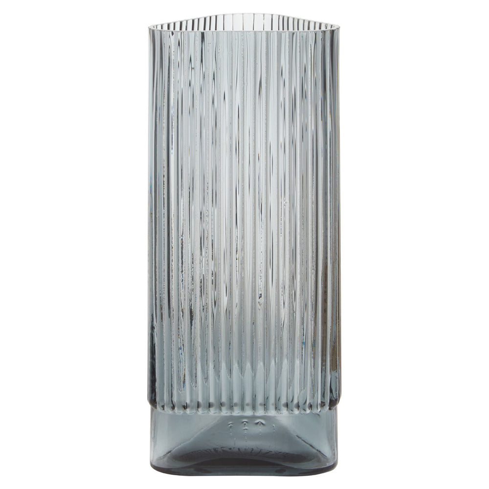 Product photograph of Olivia S Soft Industrial Collection - Benky Vase In Grey Large from Olivia's.