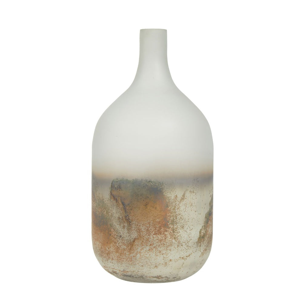 Product photograph of Olivia S Bikar Bottle Vase Silver from Olivia's