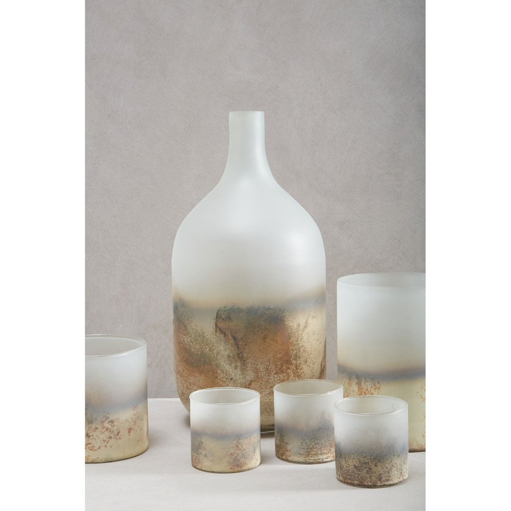Product photograph of Olivia S Bikar Bottle Vase Silver from Olivia's.