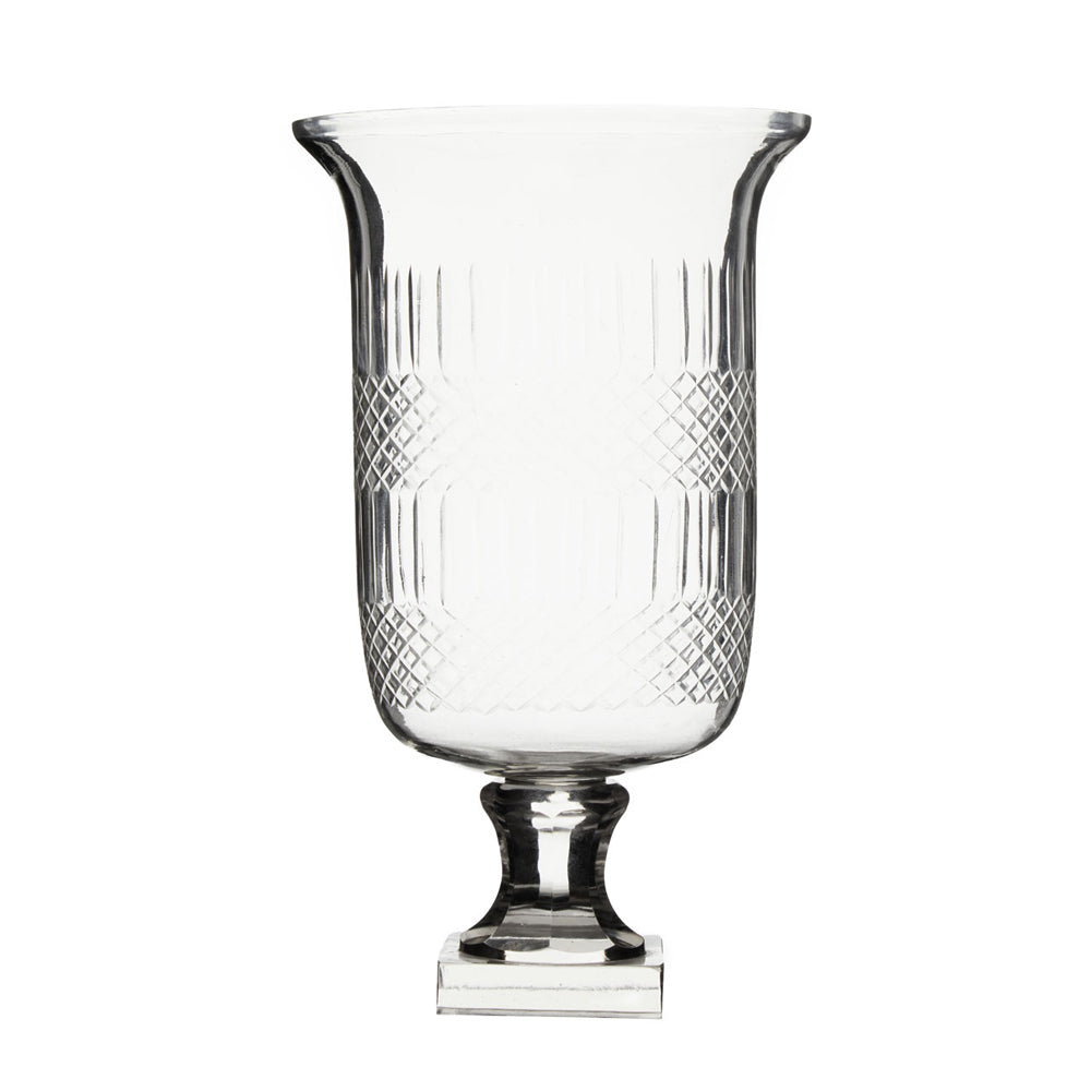 Product photograph of Olivia S Cortina Hurricane Candle Holder Clear Medium from Olivia's