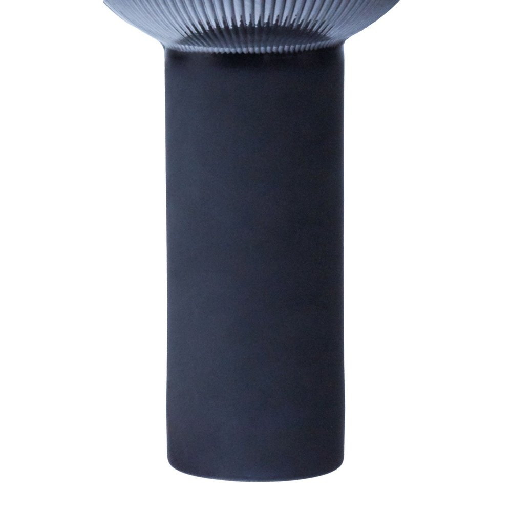 Product photograph of Olivia S Esme Large Glass Vase In Navy Blue from Olivia's.