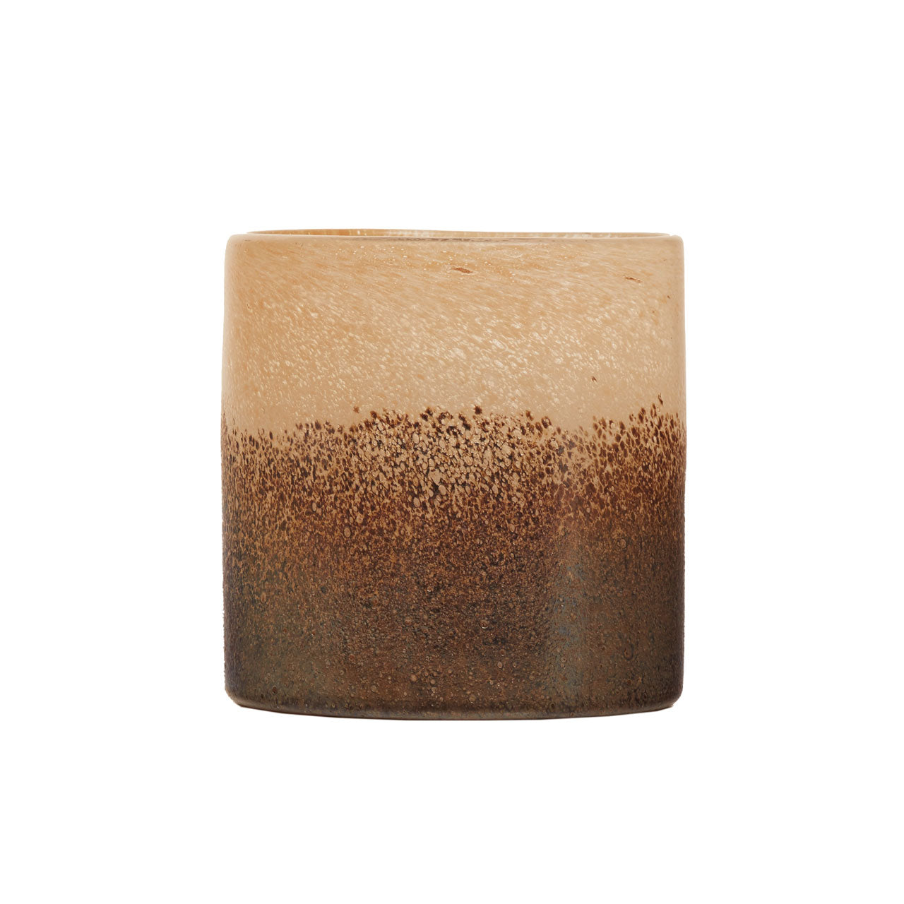 Olivias Chaeli Small Sand Effect Glass Vase In Natural