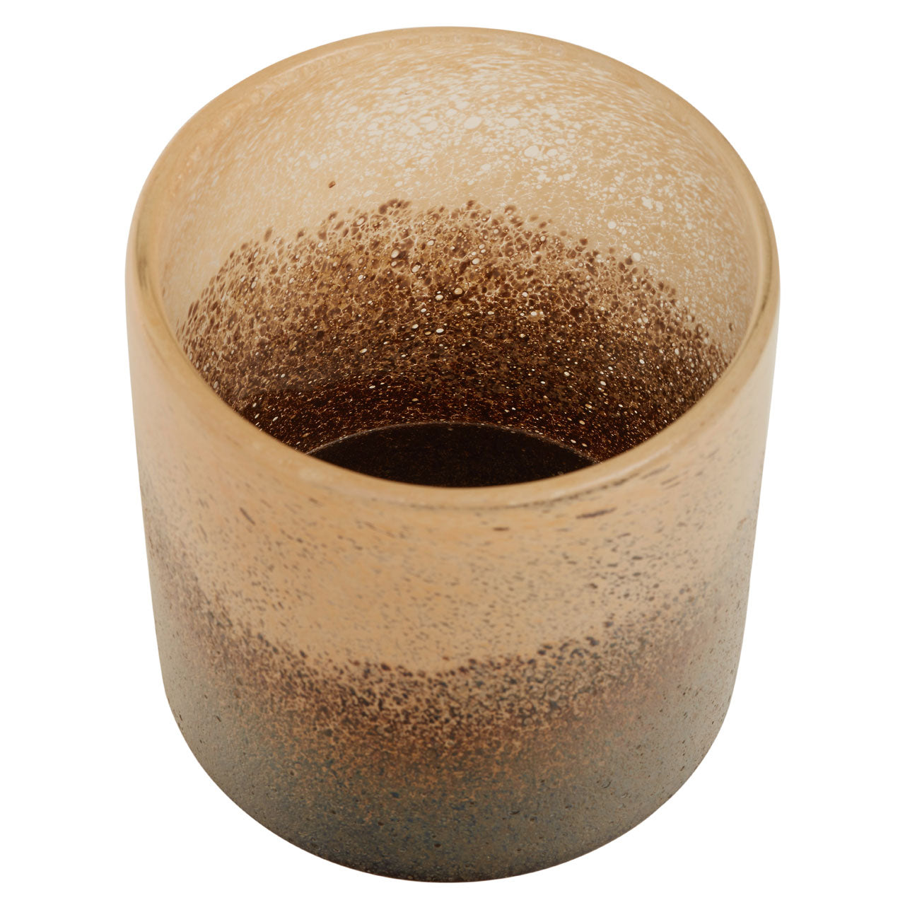 Product photograph of Olivia S Chaeli Small Sand Effect Glass Vase In Natural from Olivia's.