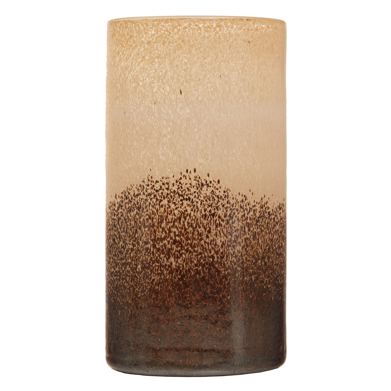 Olivias Chaeli Large Sand Effect Glass Vase In Natural