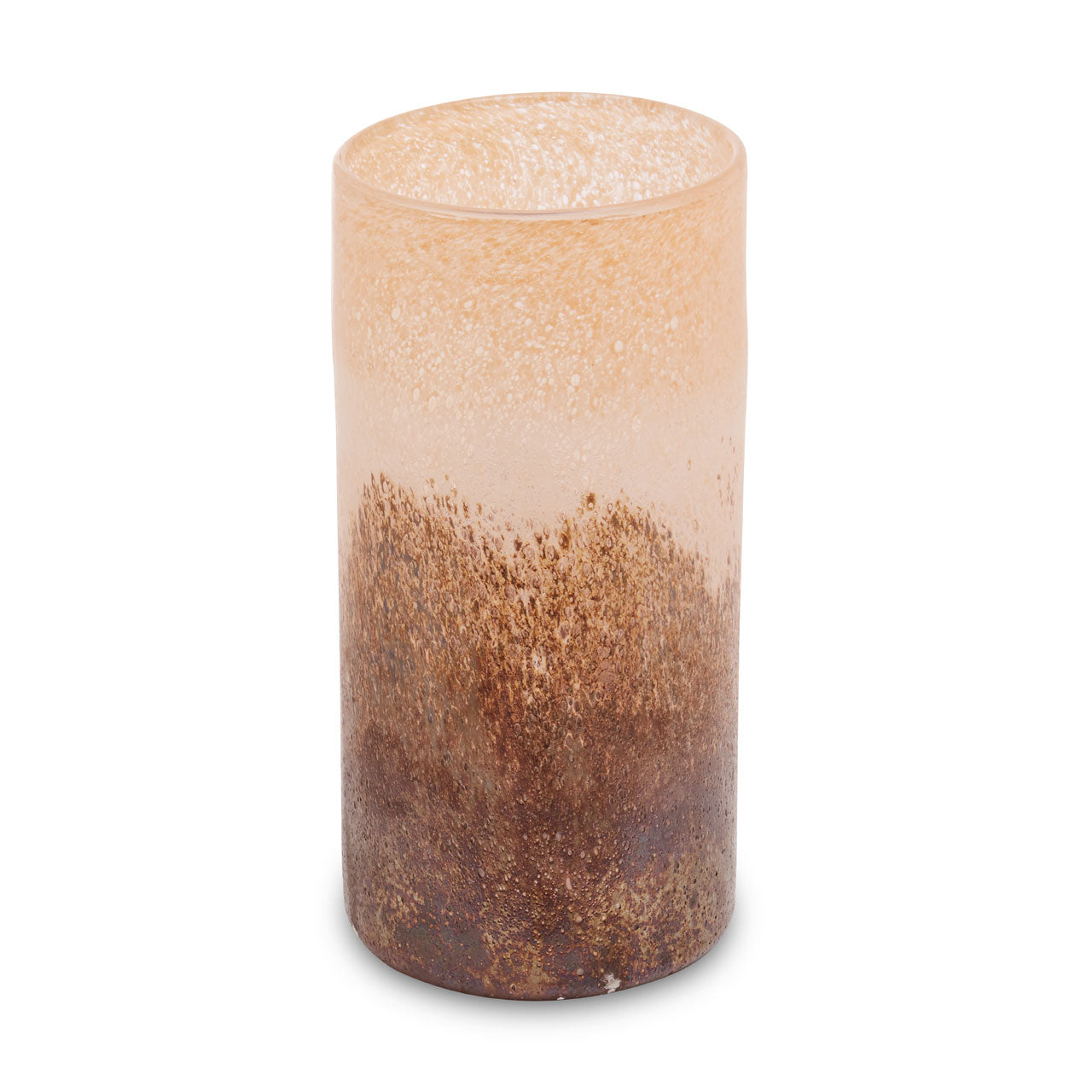Product photograph of Olivia S Chaeli Large Sand Effect Glass Vase In Natural from Olivia's.