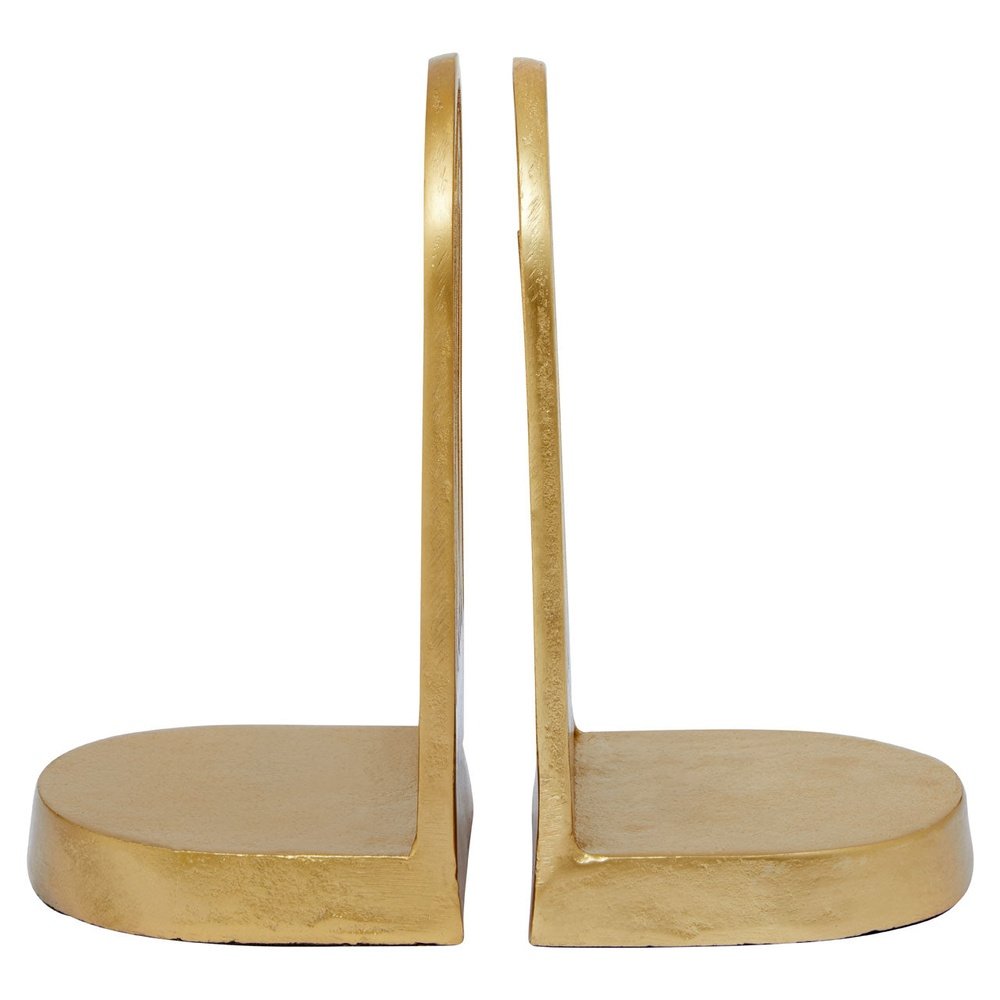 Product photograph of Olivia S Set Of 2 Rose Bookends In Gold from Olivia's.