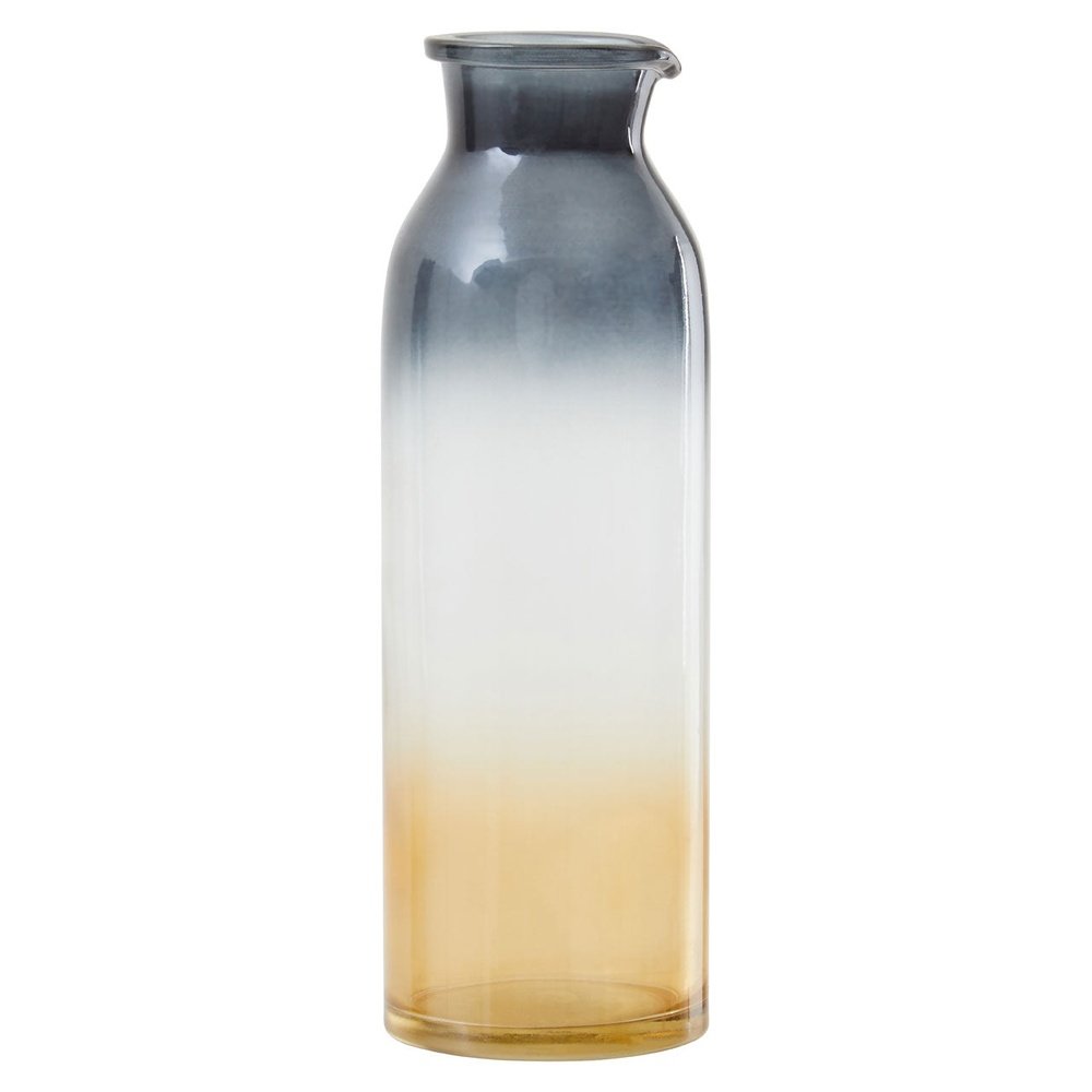 Product photograph of Olivia S Garbo Medium Glass Bottle Vase In Black Gold Ombre from Olivia's.