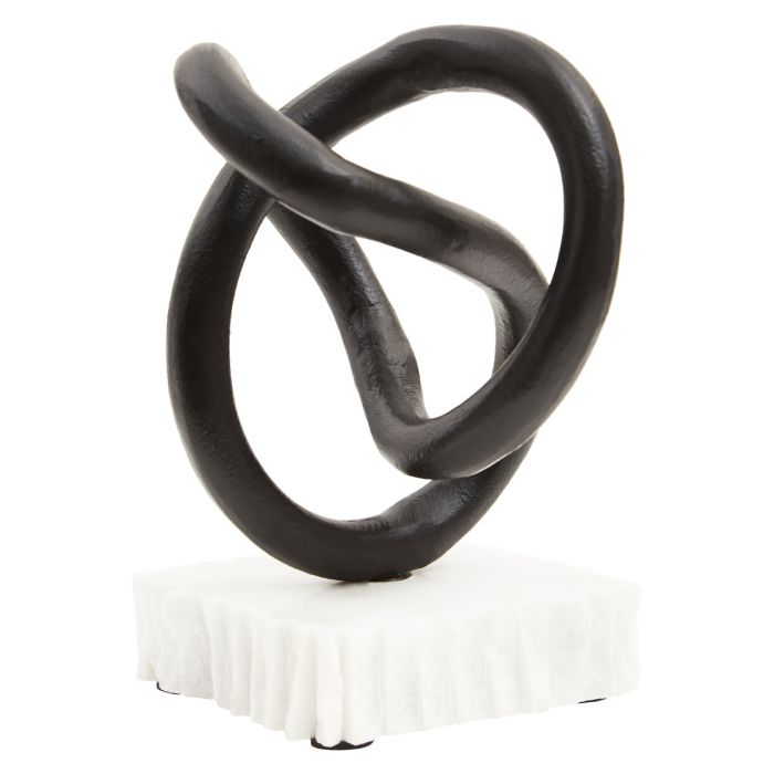 Olivias Matt Black Knot Sculpture
