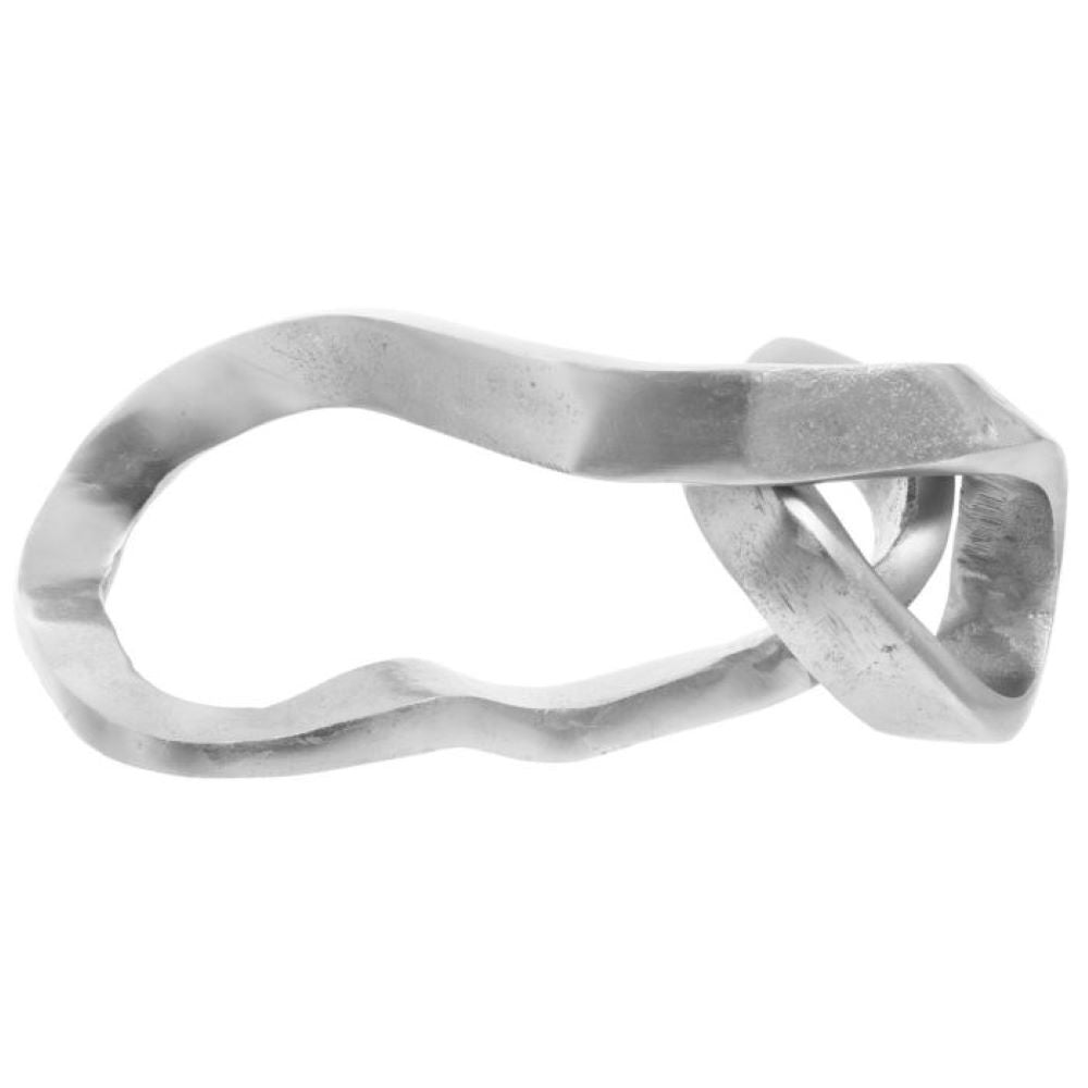 Product photograph of Olivia S Paget Large Knot Sculpture In Silver from Olivia's