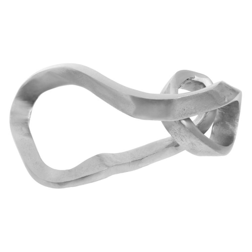 Product photograph of Olivia S Paget Large Knot Sculpture In Silver from Olivia's.