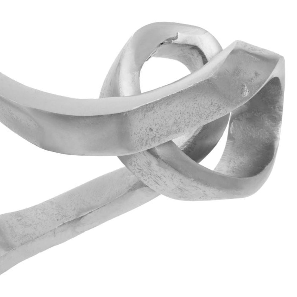 Product photograph of Olivia S Paget Large Knot Sculpture In Silver from Olivia's.