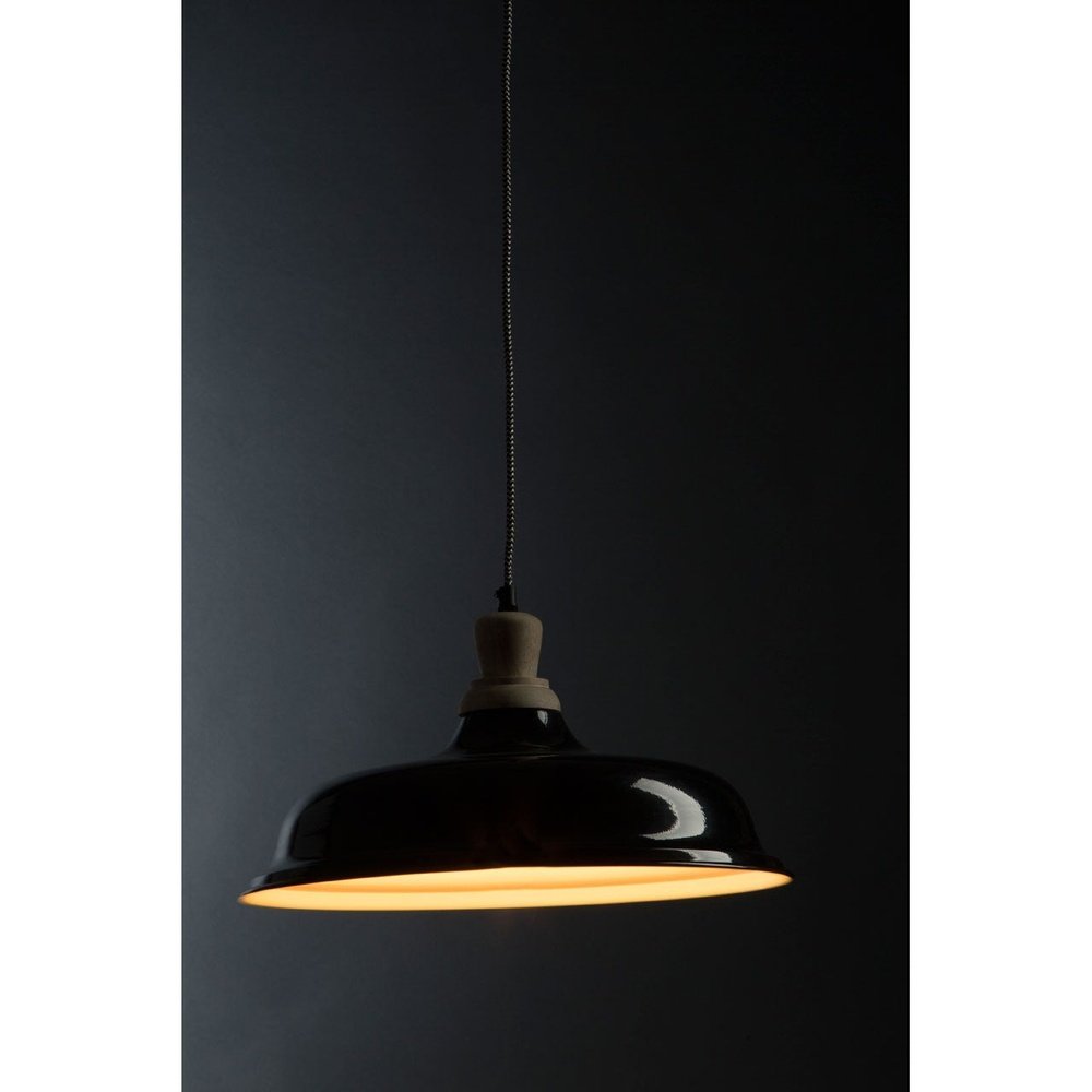 Product photograph of Olivia S Norway Bowl Pendant Light Black Large from Olivia's.