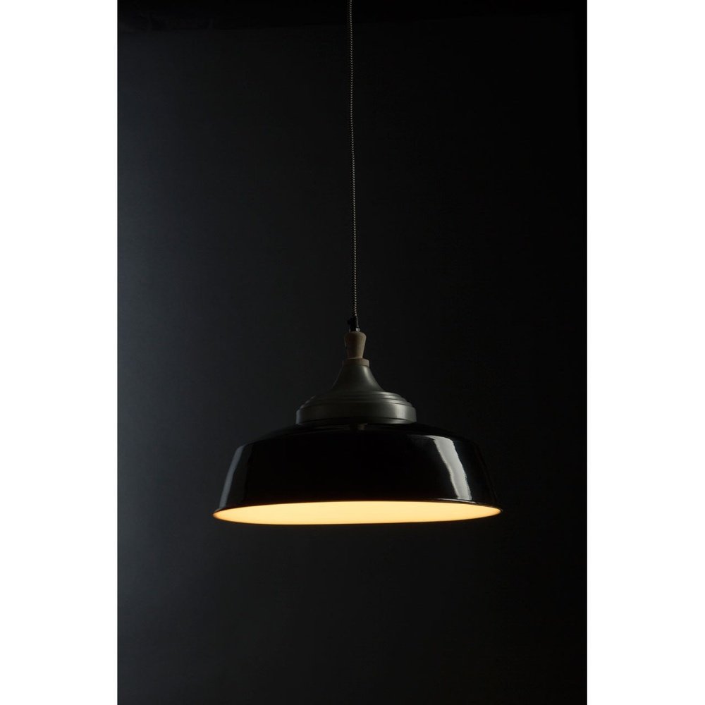 Product photograph of Olivia S Norway Bowl Pendant Light Black Large from Olivia's.