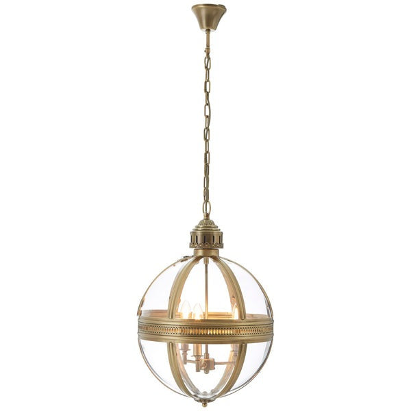 Product photograph of Olivia S Hudson Pendant Light In Brass from Olivia's