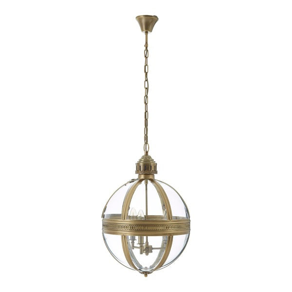 Product photograph of Olivia S Hudson Pendant Light In Brass from Olivia's.