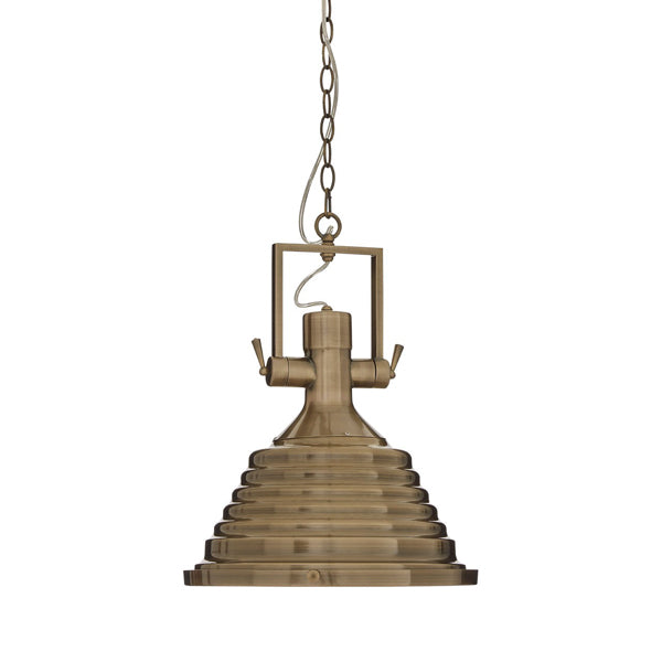 Olivias Lydia Pendant Light Industrial Brass Industrial Brass