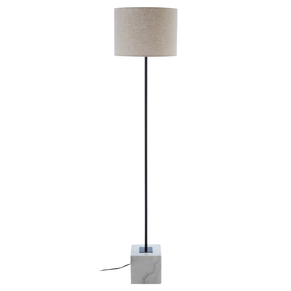 Product photograph of Olivia S Murdoch Floor Lamp White from Olivia's