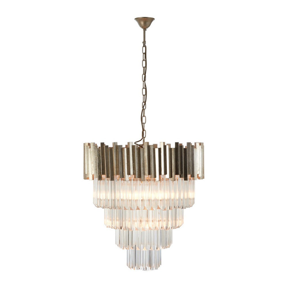 Product photograph of Olivia S Luxe Collection - Penny Silver Chandelier Large from Olivia's.