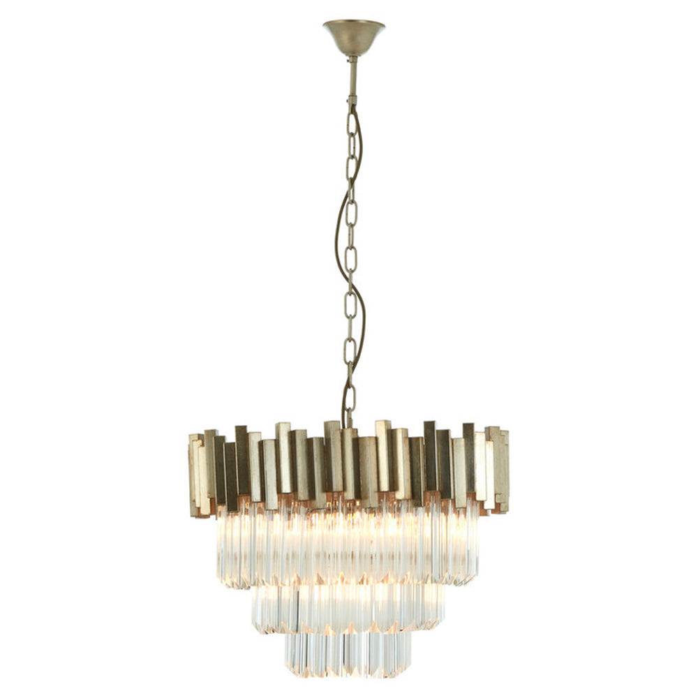 Product photograph of Olivia S Luxe Collection - Penny Silver Chandelier Small from Olivia's.