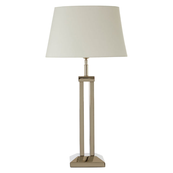 Olivias Skylar Table Lamp Silver Dual Rod Silver Dual Rod Base