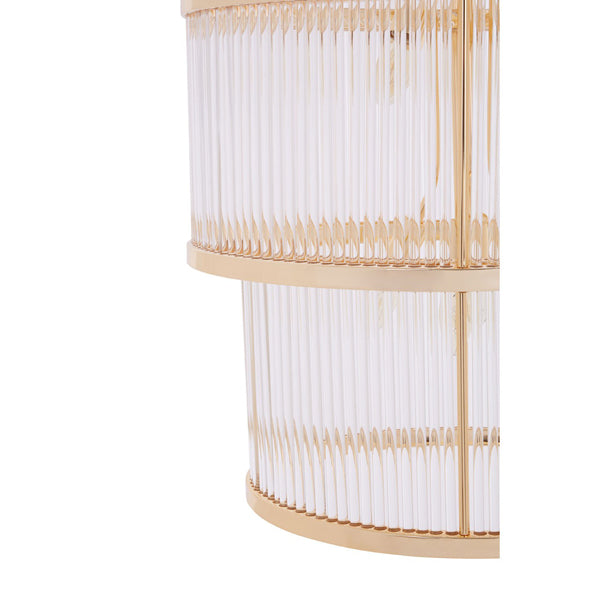 Product photograph of Olivia S Luxe Collection - Salsa 3 Tier Chandelier Gold Finish from Olivia's.