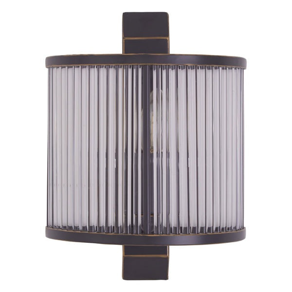 Product photograph of Olivia S Luxe Collection - Salsa Antique Wall Light Black from Olivia's.