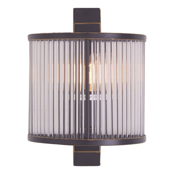 Product photograph of Olivia S Luxe Collection - Salsa Antique Wall Light Black from Olivia's