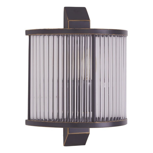 Product photograph of Olivia S Luxe Collection - Salsa Antique Wall Light Black from Olivia's.