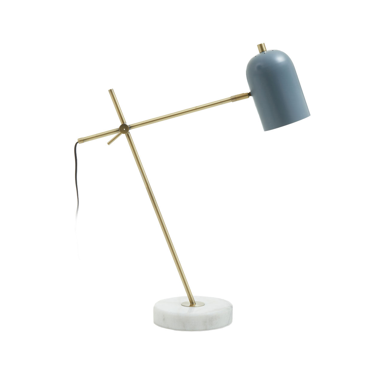 Olivias Neola Adjustable Desk Lamp In White Marble