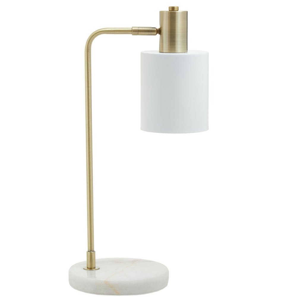 Product photograph of Olivia S Neola Desk Lamp In White Marble from Olivia's