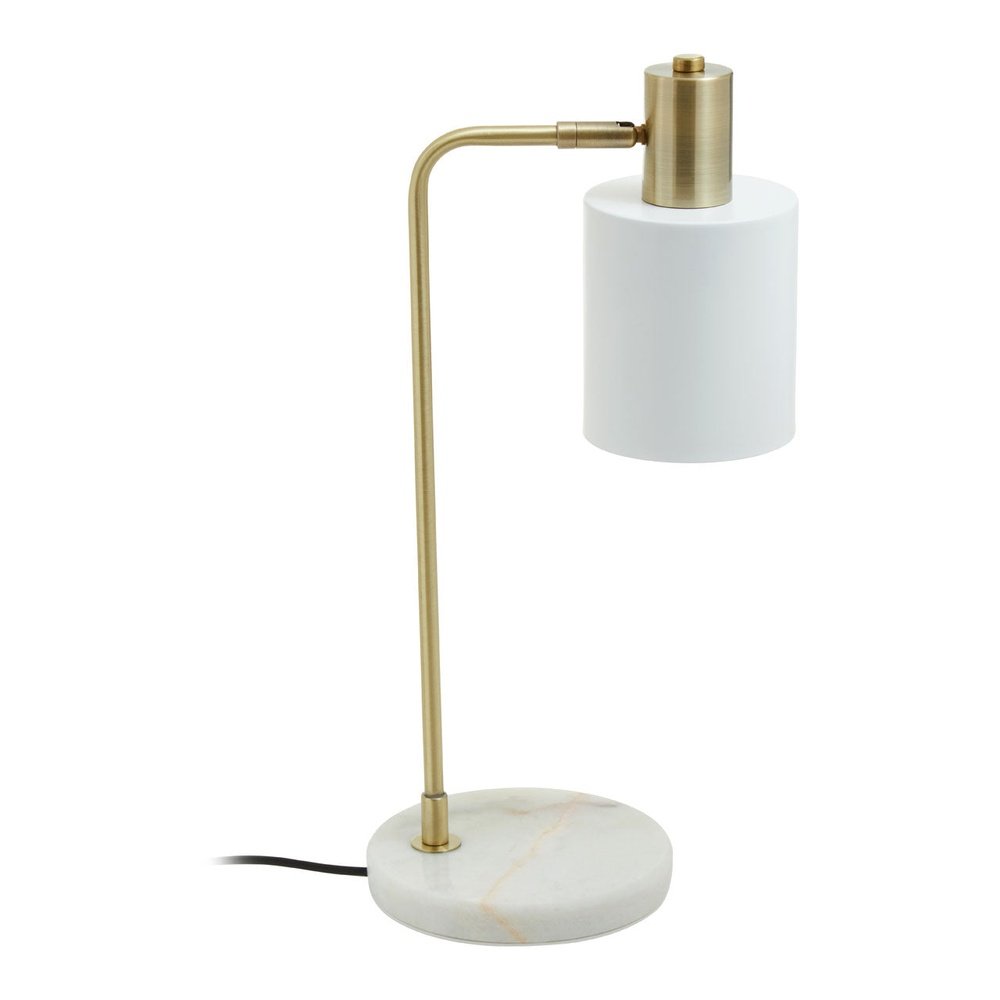 Product photograph of Olivia S Neola Desk Lamp In White Marble from Olivia's.