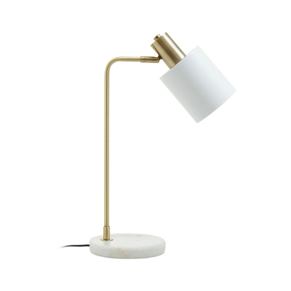 Product photograph of Olivia S Neola Desk Lamp In White Marble from Olivia's.