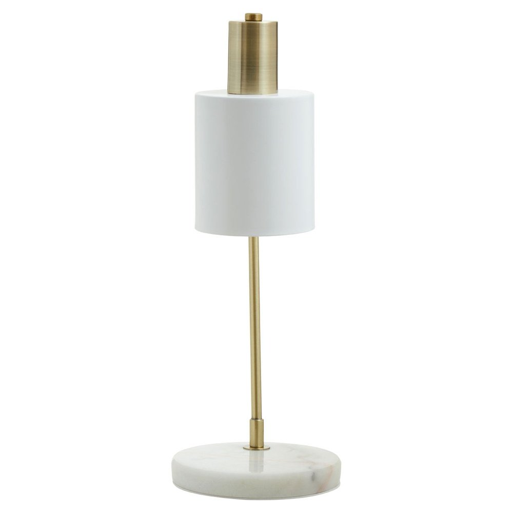 Product photograph of Olivia S Neola Desk Lamp In White Marble from Olivia's.