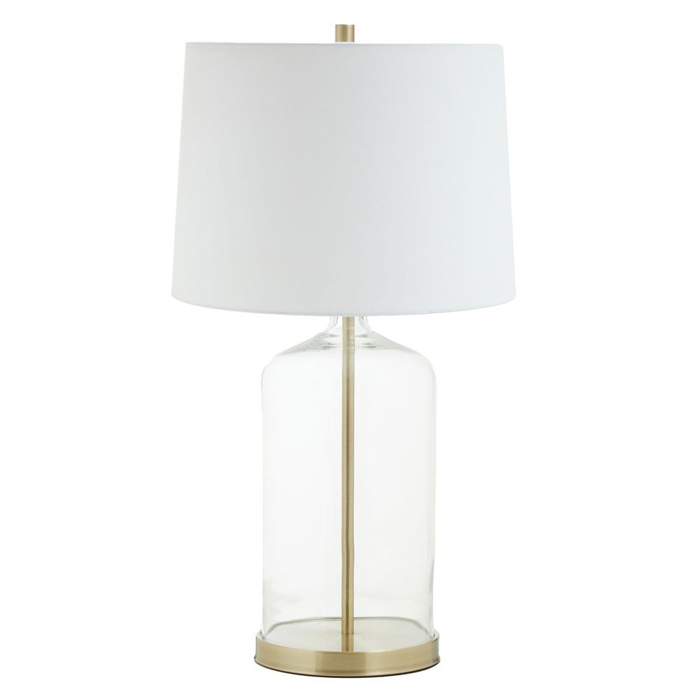 Product photograph of Olivia S Nella Table Lamp In Brass Finish from Olivia's