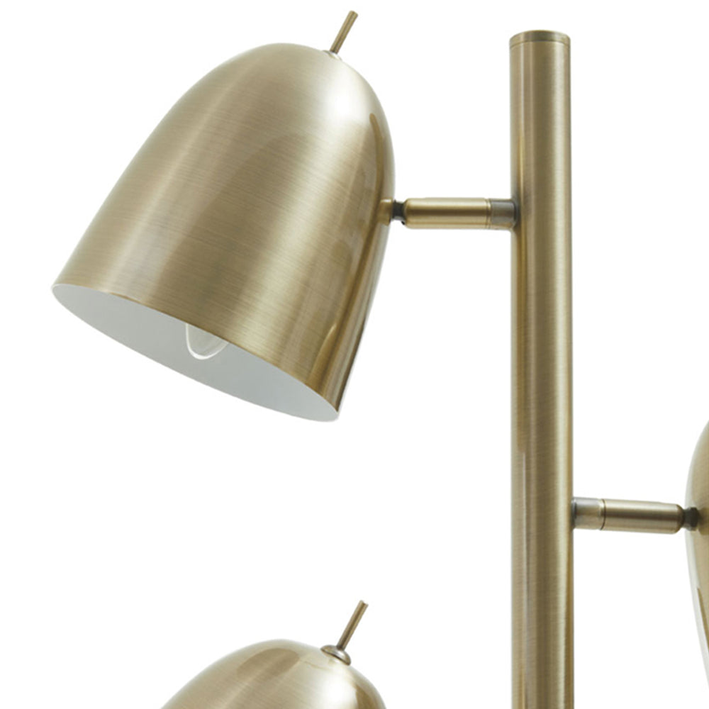 Product photograph of Olivia S Soft Industrial Collection - Newton Floor Lamp In Brass Finish from Olivia's.