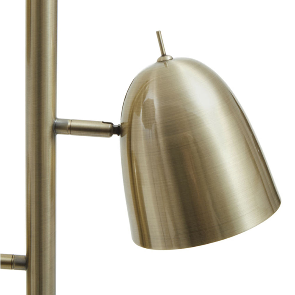 Product photograph of Olivia S Soft Industrial Collection - Newton Floor Lamp In Brass Finish from Olivia's.