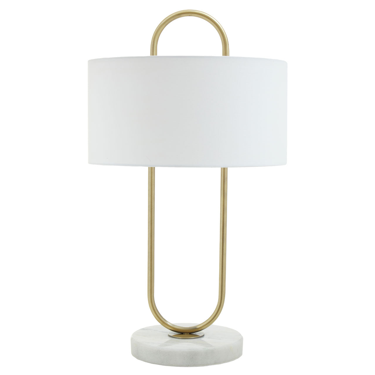 Olivias Nida White Marble Table Lamp