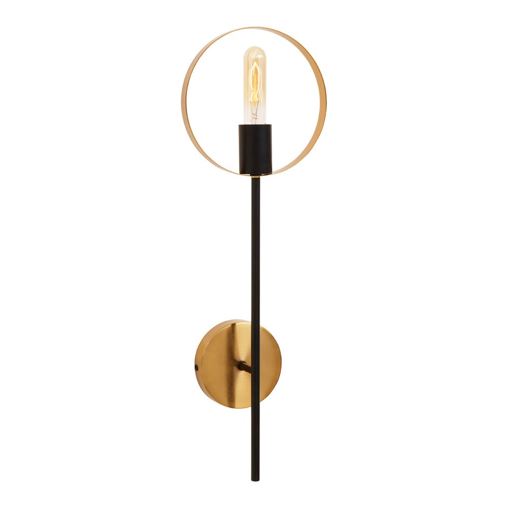 Product photograph of Olivia S Soft Industrial Collection - Tiesto One Bulb Ring Wall Light from Olivia's.