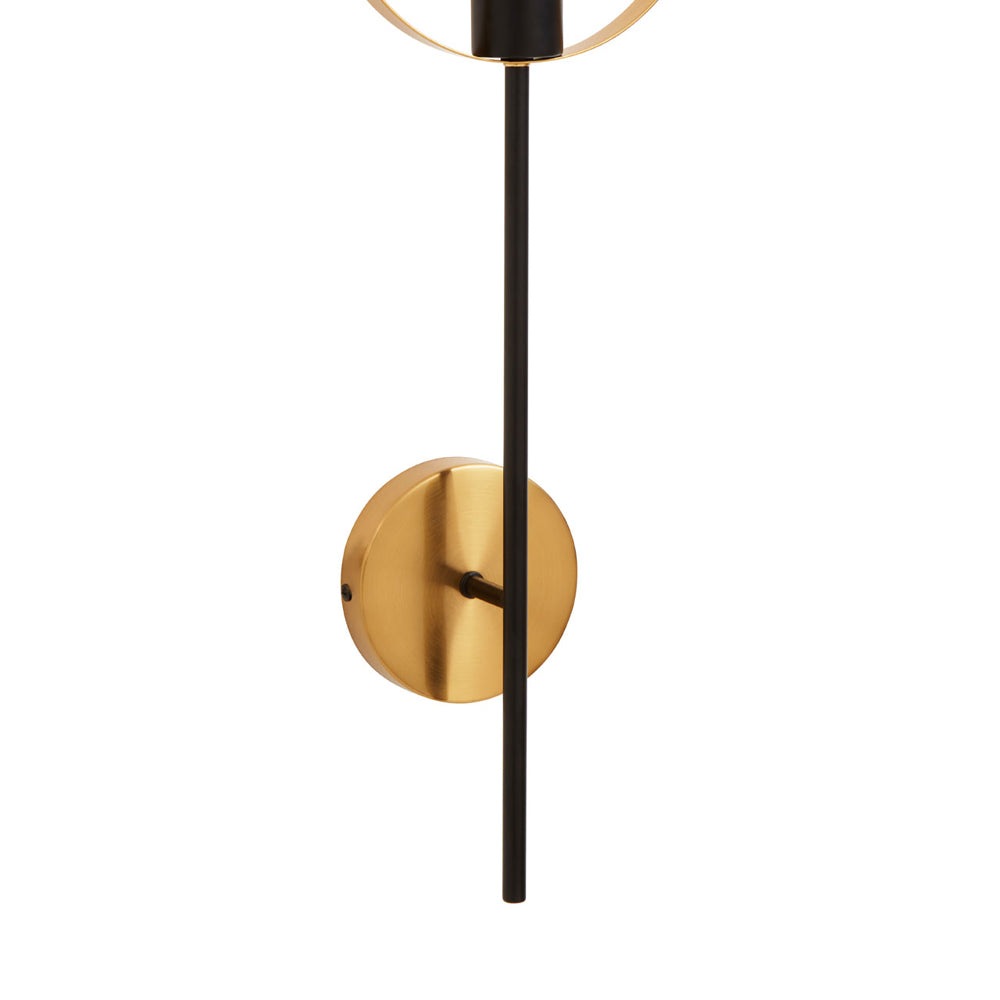 Product photograph of Olivia S Soft Industrial Collection - Tiesto One Bulb Ring Wall Light from Olivia's.