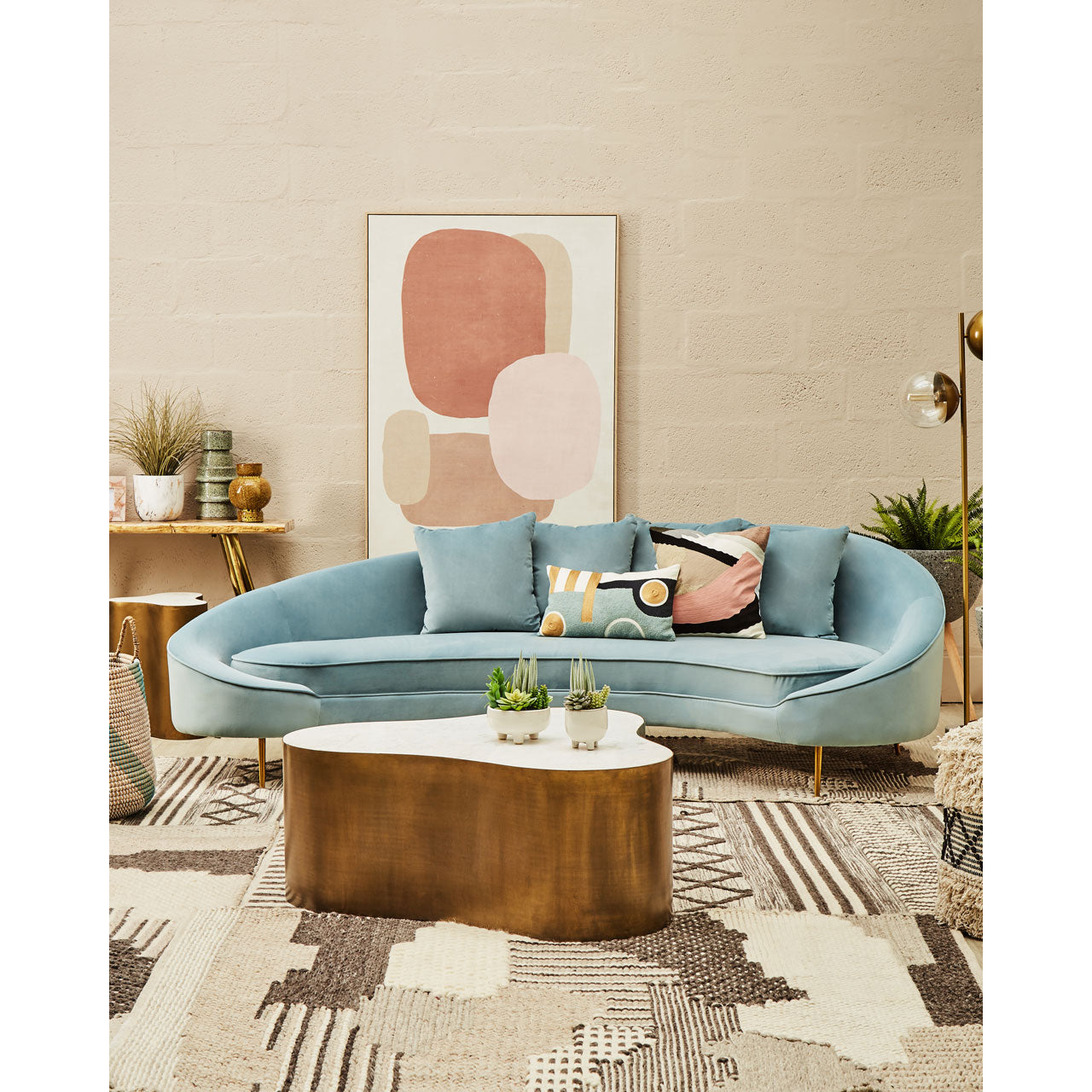 Product photograph of Olivia S Patchwork Rug Large from Olivia's.