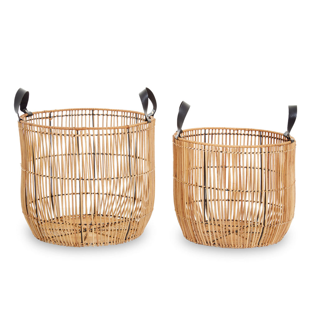 Product photograph of Olivia S Batu Baskets Set Of 2 Natural from Olivia's