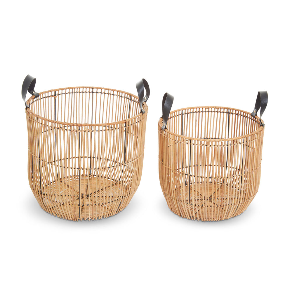 Product photograph of Olivia S Batu Baskets Set Of 2 Natural from Olivia's.